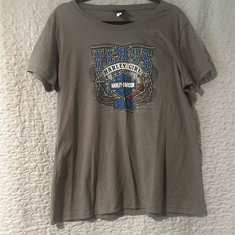 Harley-Davidson Texas Harley Girl Gray T-Shirt
